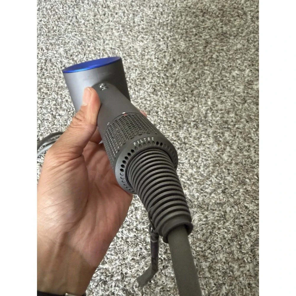 Dyson Supersonic Hair Dryer HD01 Gray Blue Tested Works